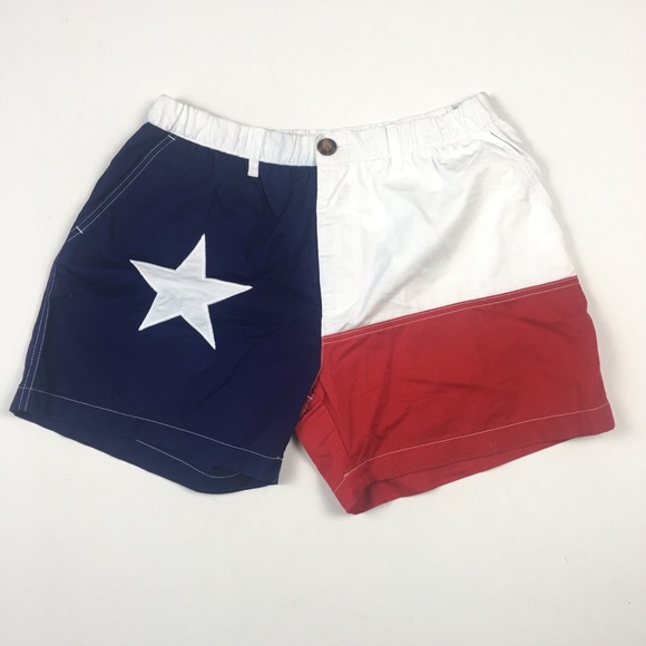 chubbies Other - Chubbies Texas Red White Blue Shorts Mens Flag